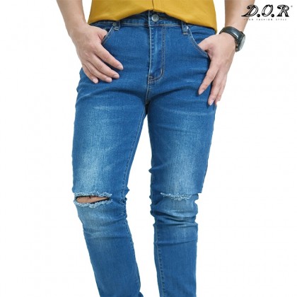 DOR Men Fashion Slim Fit Skinny Denim Long Jeans DOR-6035